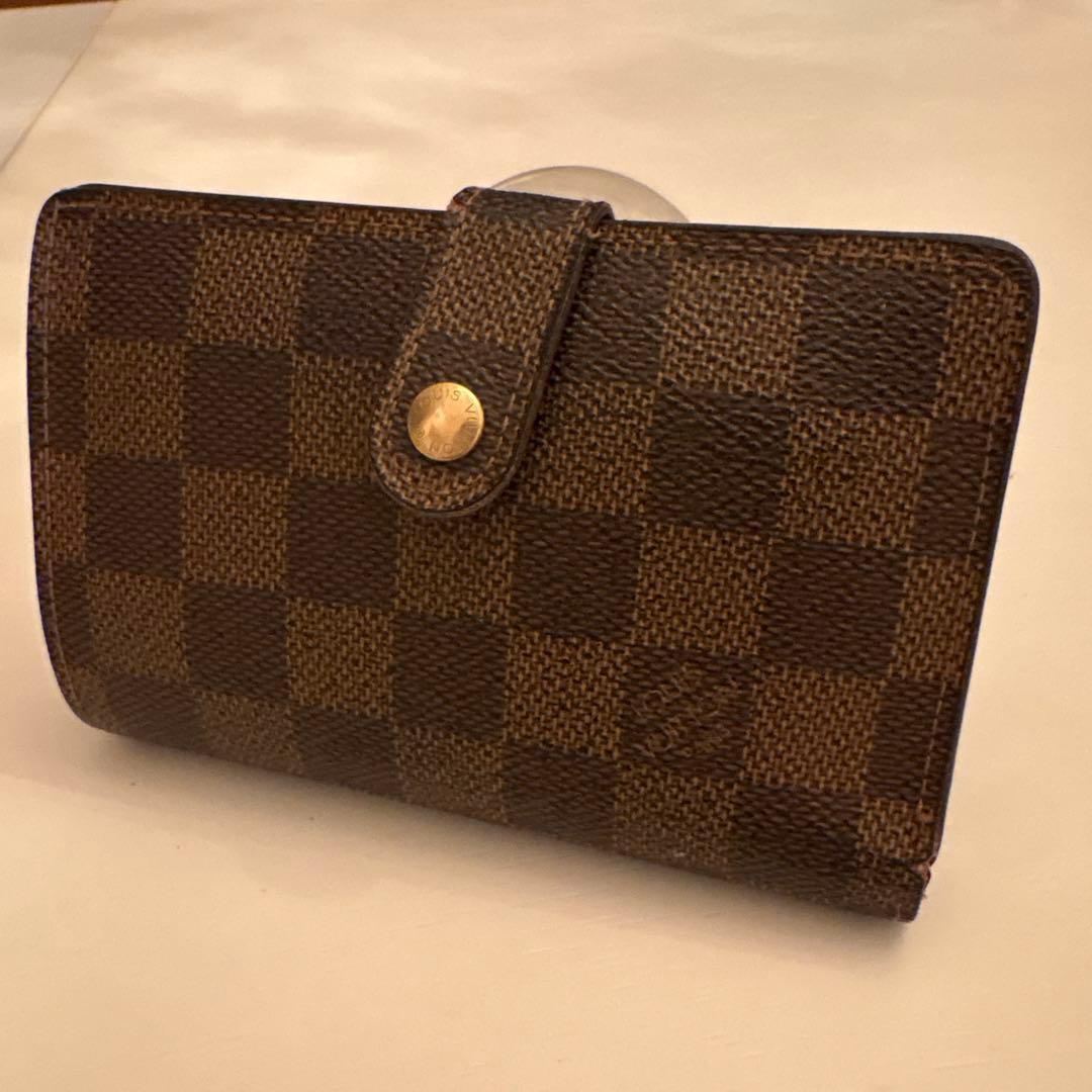 ルイヴィトン ダミエ ヴィエノワ がま口 二つ折り財布 - メルカリ