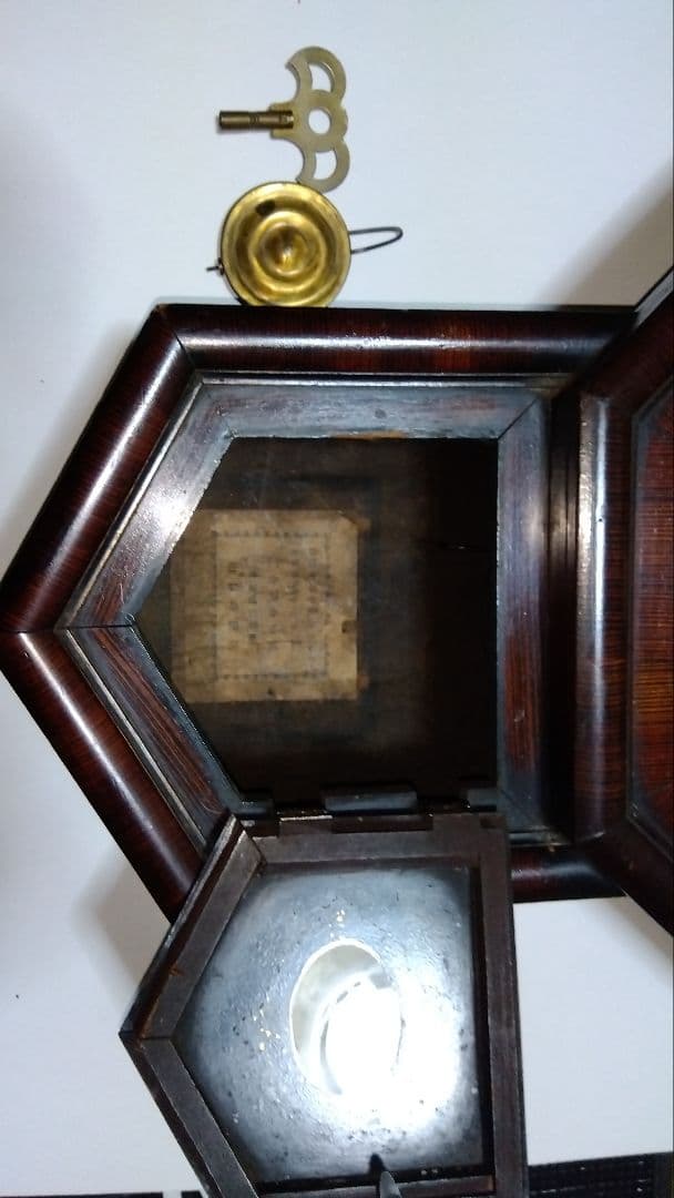 レトロ MEIJI CLOCK 八角時計 柱時計 ボンボン時計 明治時計