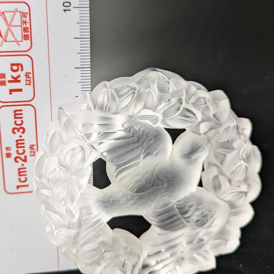 可愛い鳩さん☆ラリック DOVE フロスト フィギュリン ペーパーウェイト