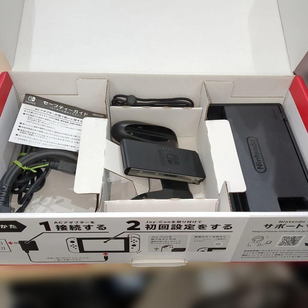 美品　Nintendo Switch 本体 黒/紫 　カラーカスタム