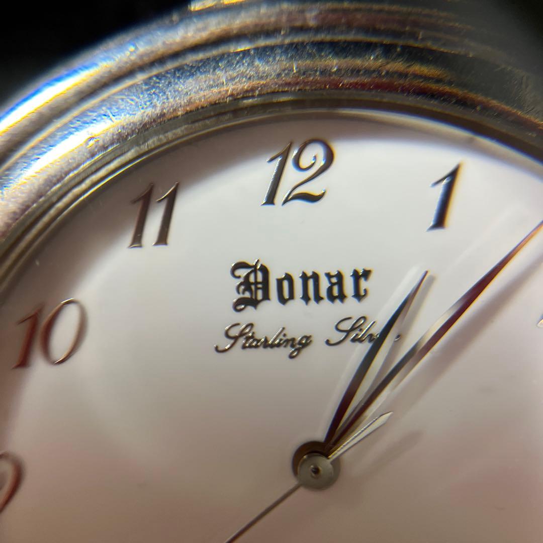 【稼働品】DONAR チェーン付き 懐中時計