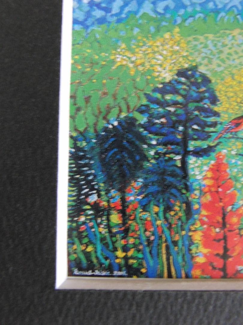 三輪孝一、【桜島ライブ】、希少な額装用画集より、新品額装付、状態良好