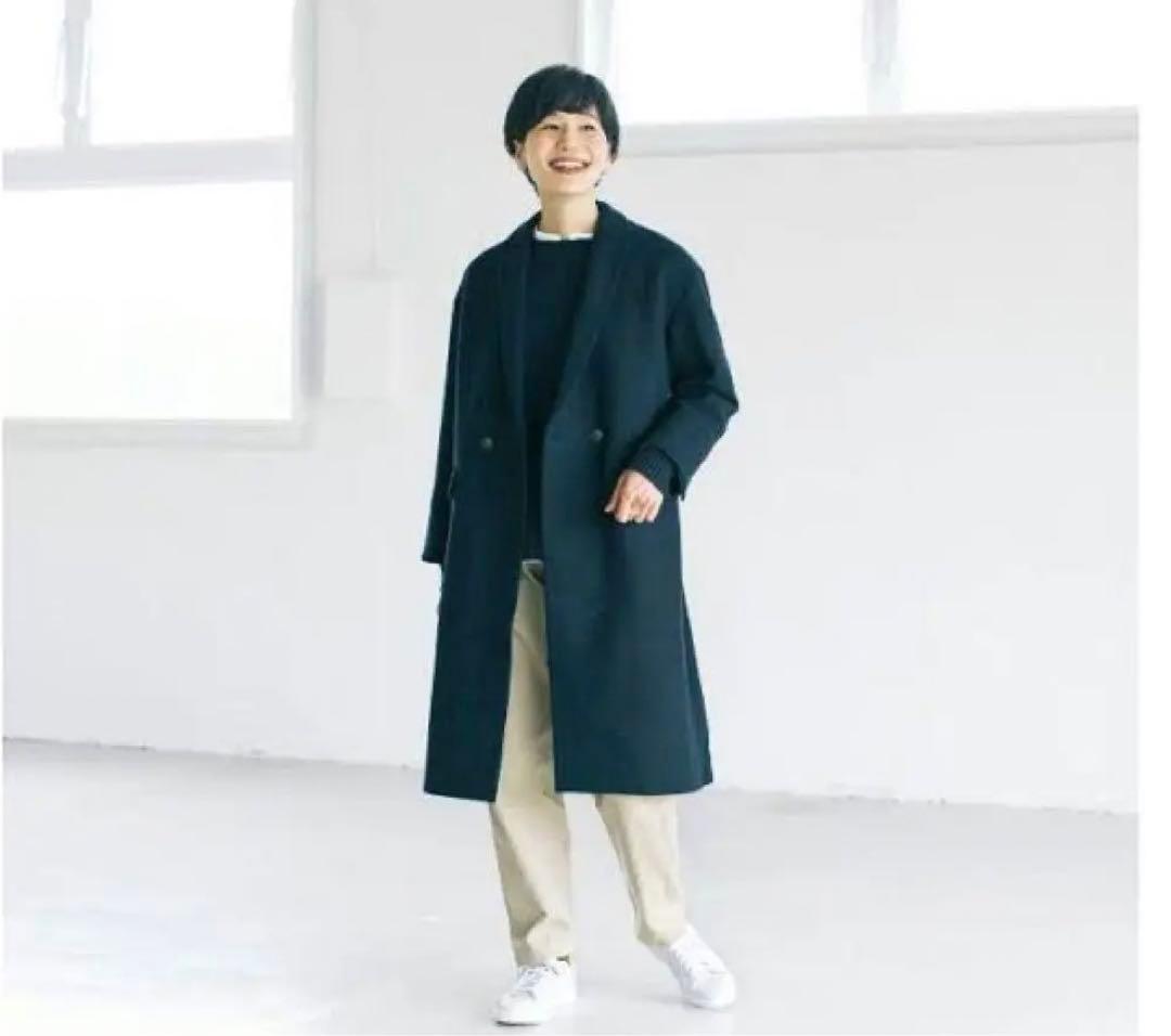 新品】北欧、暮らしの道具店 3WAYアレンジ襟のかろやかチェスターコート