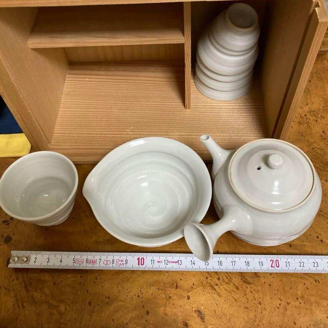 在銘】人間国宝 朴世琦 奇泉窯 小さな煎茶器セット 玉露 作家物 共