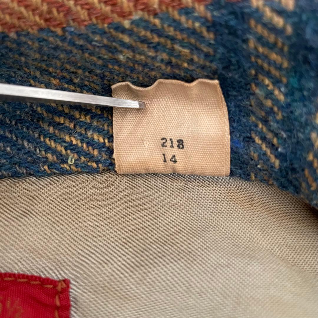 希少vintage60sSearsKingsRoadチェックウールジャケット古着