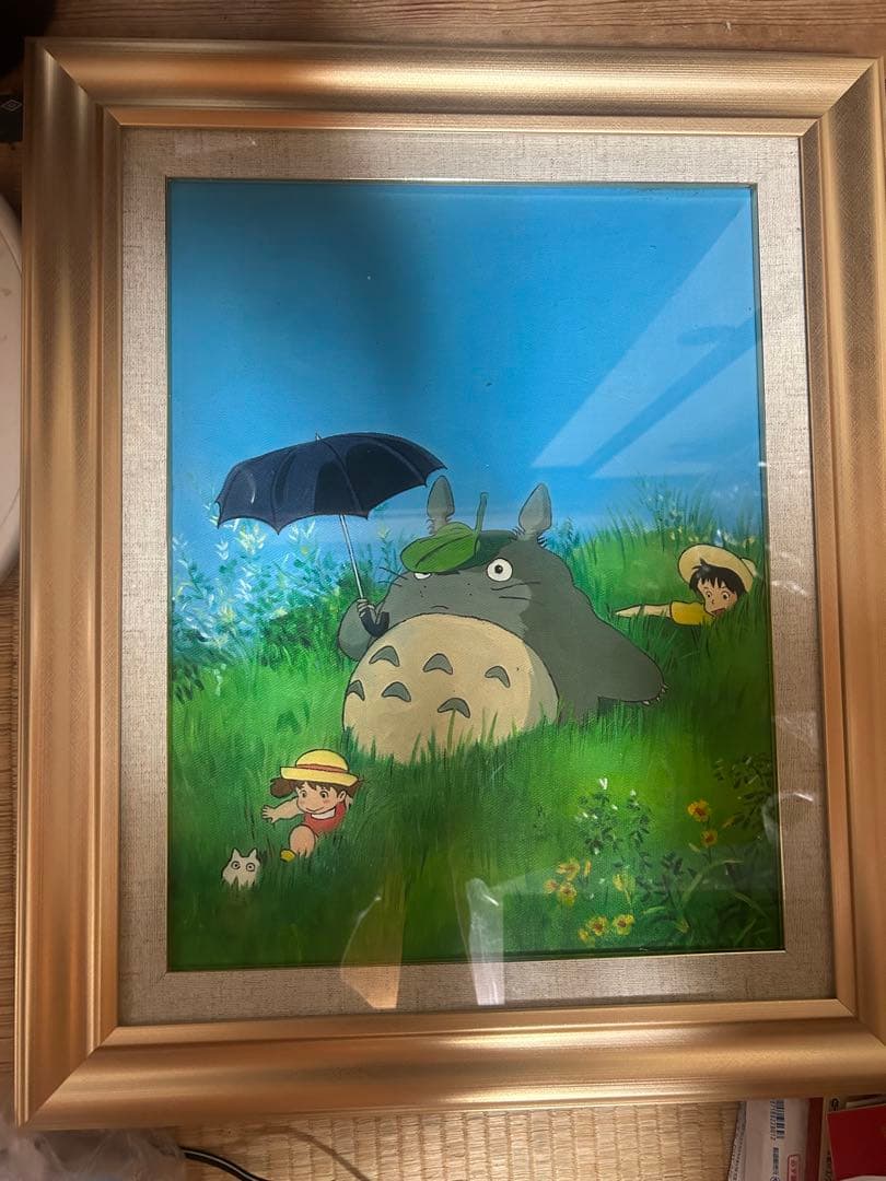 となりのトトロ アート作品　希少　ジブリ　額付き