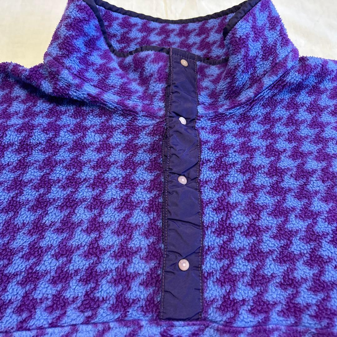 千鳥格子 レアカラー patagonia snap- T 総柄 ヴィンテージ - メルカリ