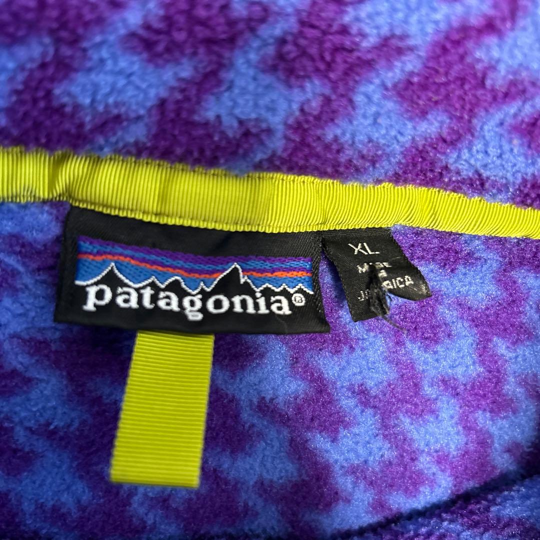 千鳥格子 レアカラー patagonia snap- T 総柄 ヴィンテージ - メルカリ