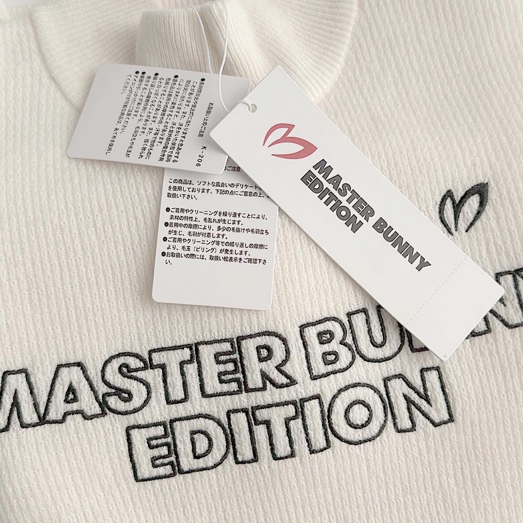 553マスターバニー レディース ゴルフウェア ウールカシミヤニット 白 1 M