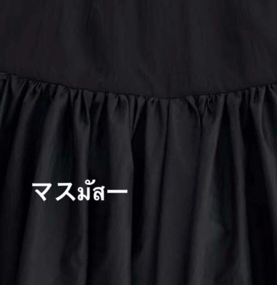 AMOMENTO　キュロット プリーツ スカートパンツ 黒 スカパン 0 S