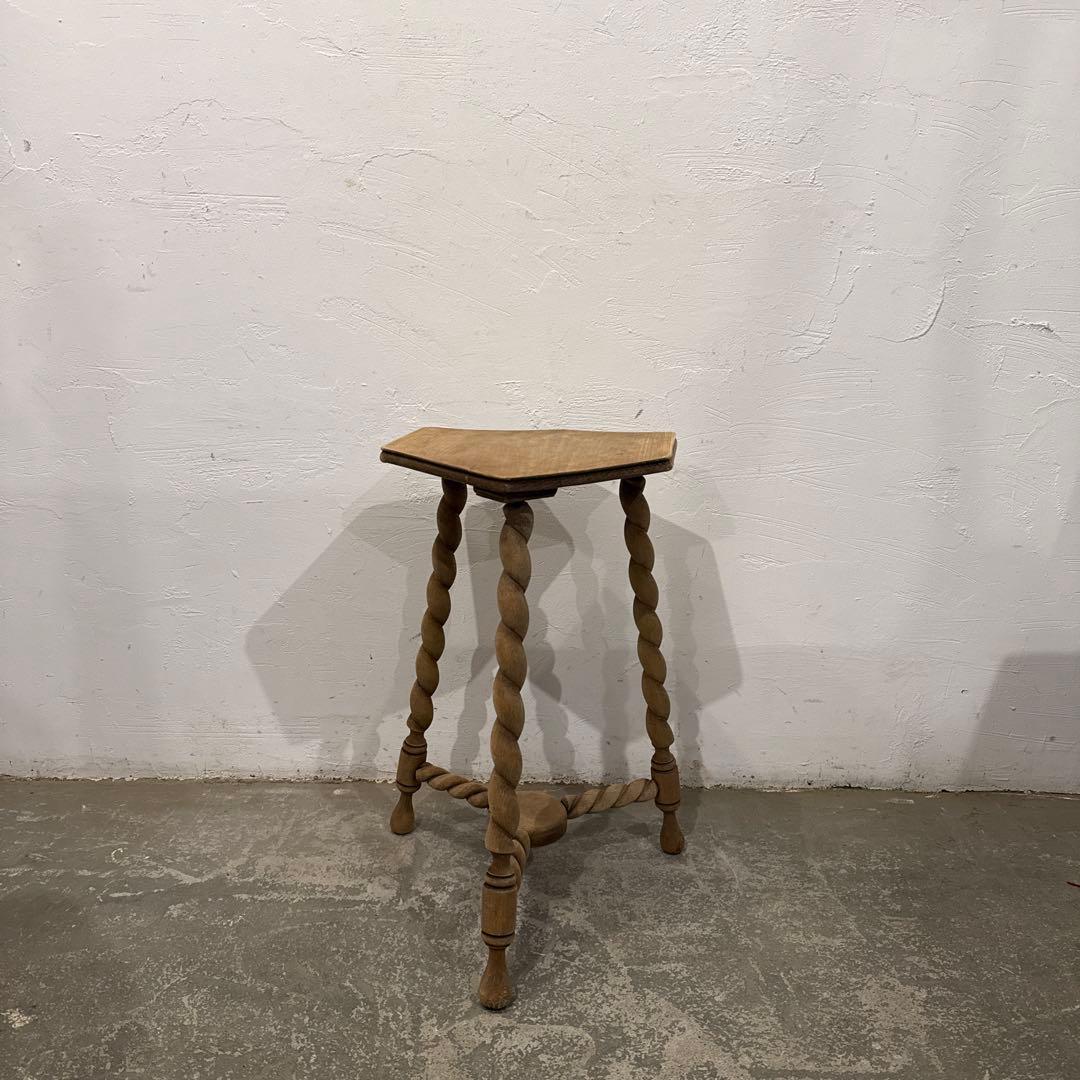 ヴィンテージ 木製サイドテーブル 剥離