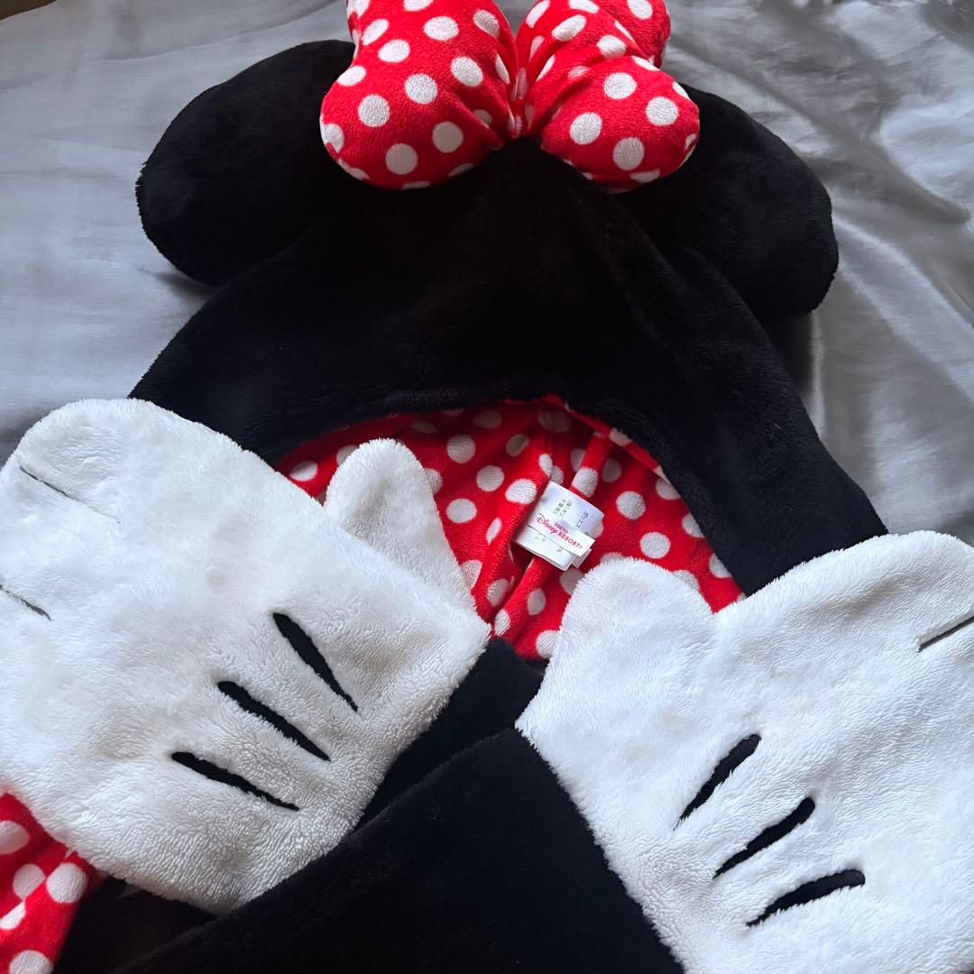 ミニー】手袋付き マフラーキャップ ファンキャップ 東京ディズニー