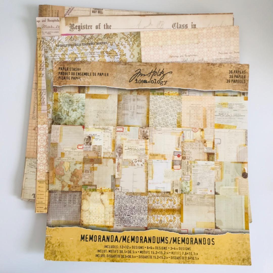 Tim Holtz 12インチペーパーパッド ティムホルツ スクラップブッキング