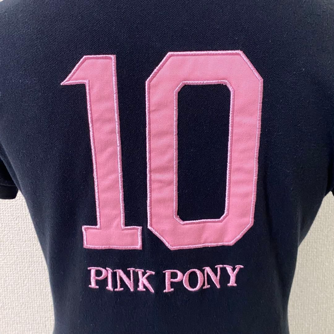 希少 y2k ラルフローレン ビッグポニー ポロシャツ ブラック 平成女児