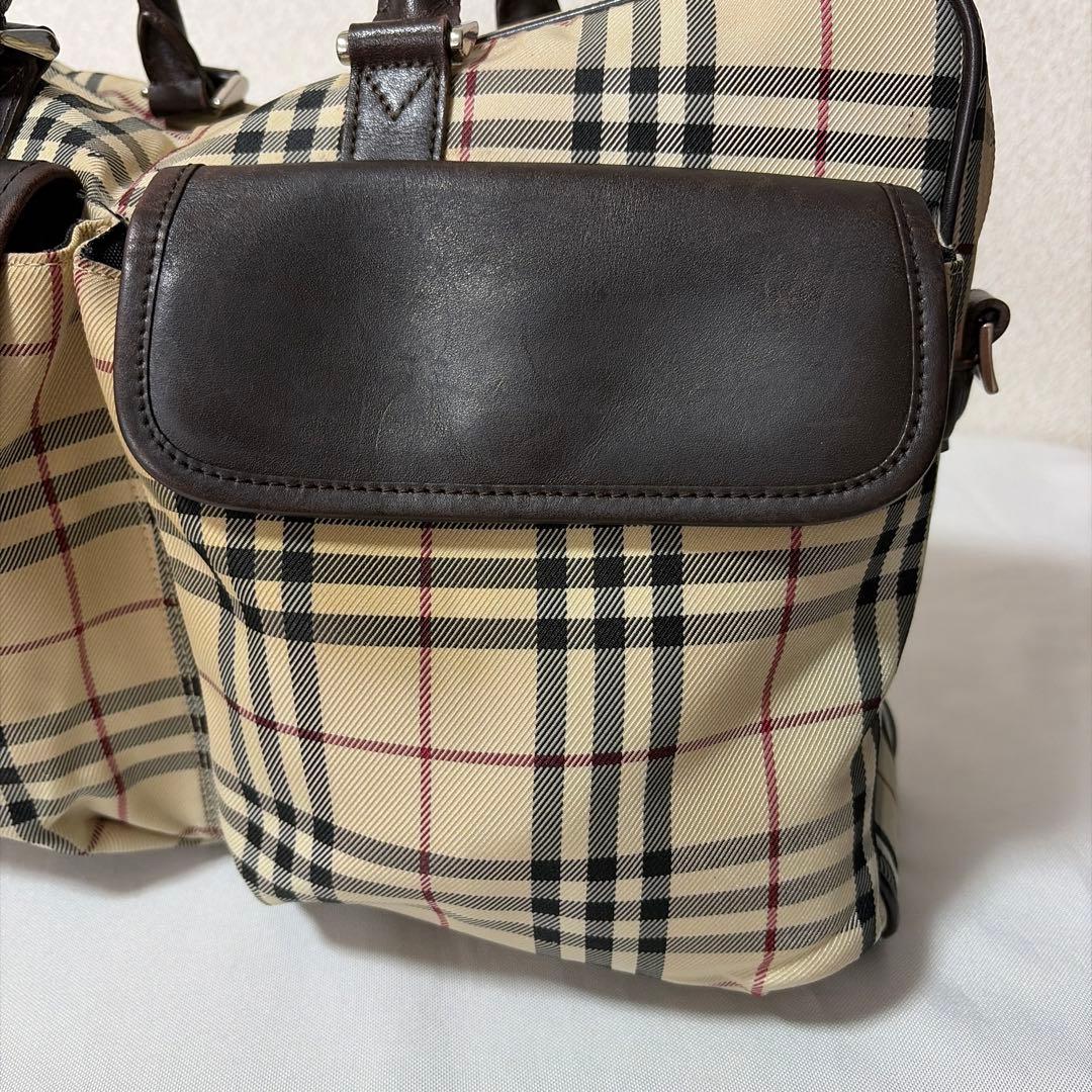 豪華 BURBERRYバーバリー ノバチェック柄 ビジネスケース×ポーチ セット