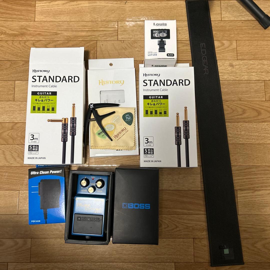 エレキギター ブラック history その他付属品付き