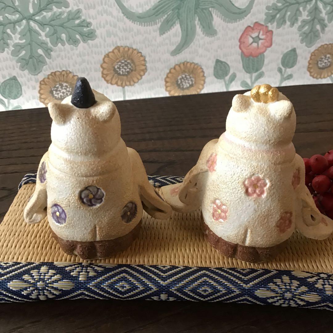 ⑤猫の日♡限定m(=✧ω✧=)m✧ ✧ ✧ 白猫♡白猫　猫ひな人形