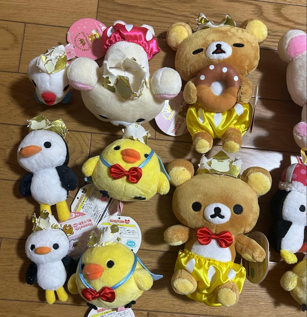 リラックマ　コリラックマ　キイロイトリ　ペンギン　アヒルぬいぐるみ　計100点‼️