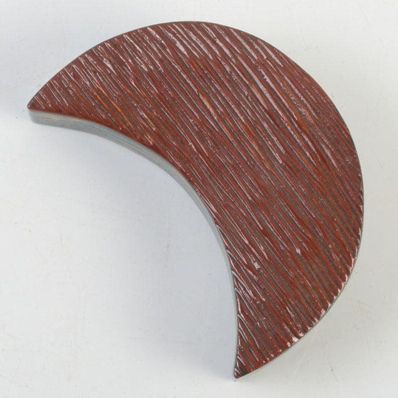 茶道具　高橋峯房作　松蒔絵　三日月型　香合　共箱　V　9498