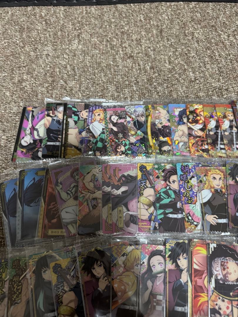 280枚以上】ウエハースカードまとめワンピース、呪術、鬼滅