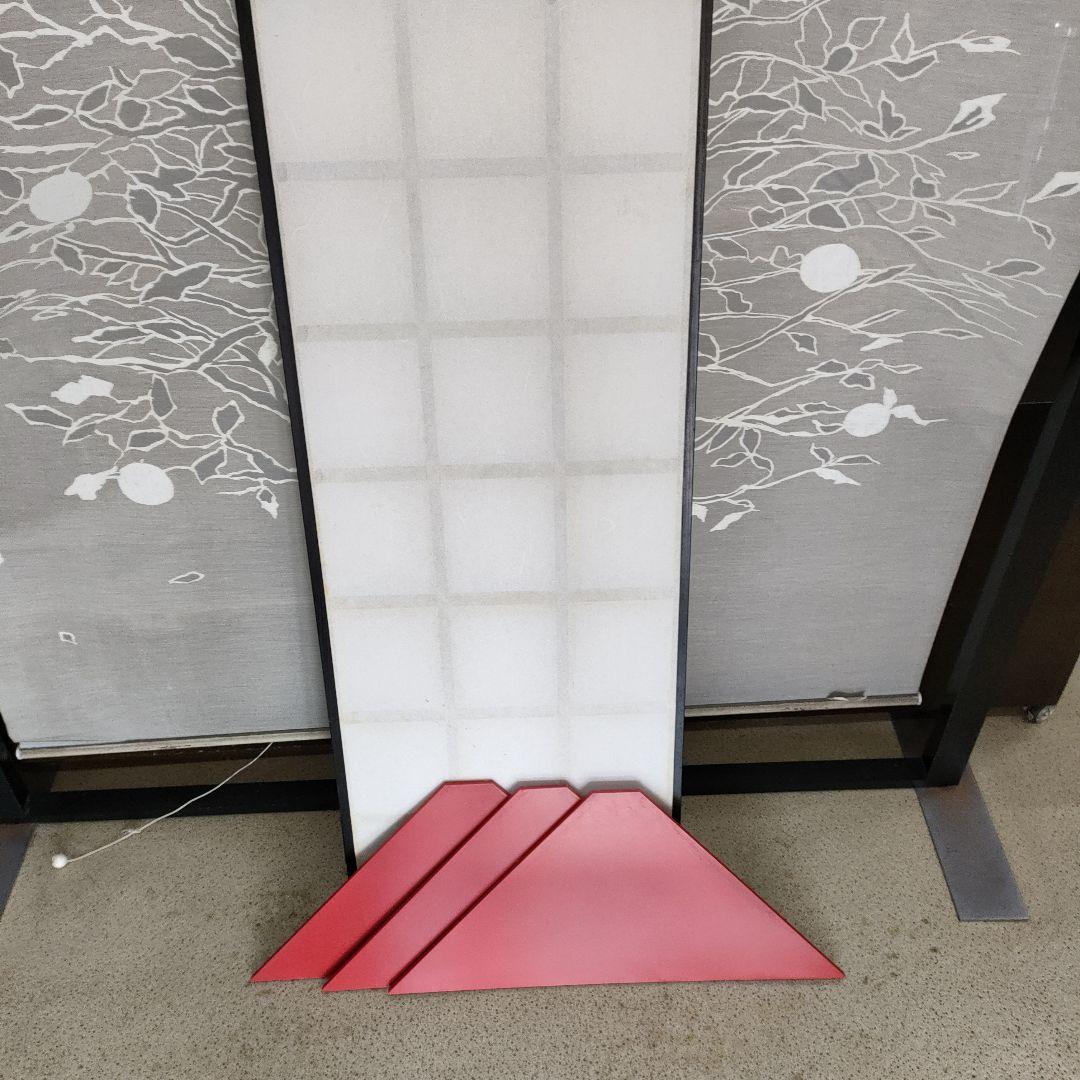 赤い3段コーナーシェルフ飾り棚使い道色々です高さ121cm折りたたみ収納