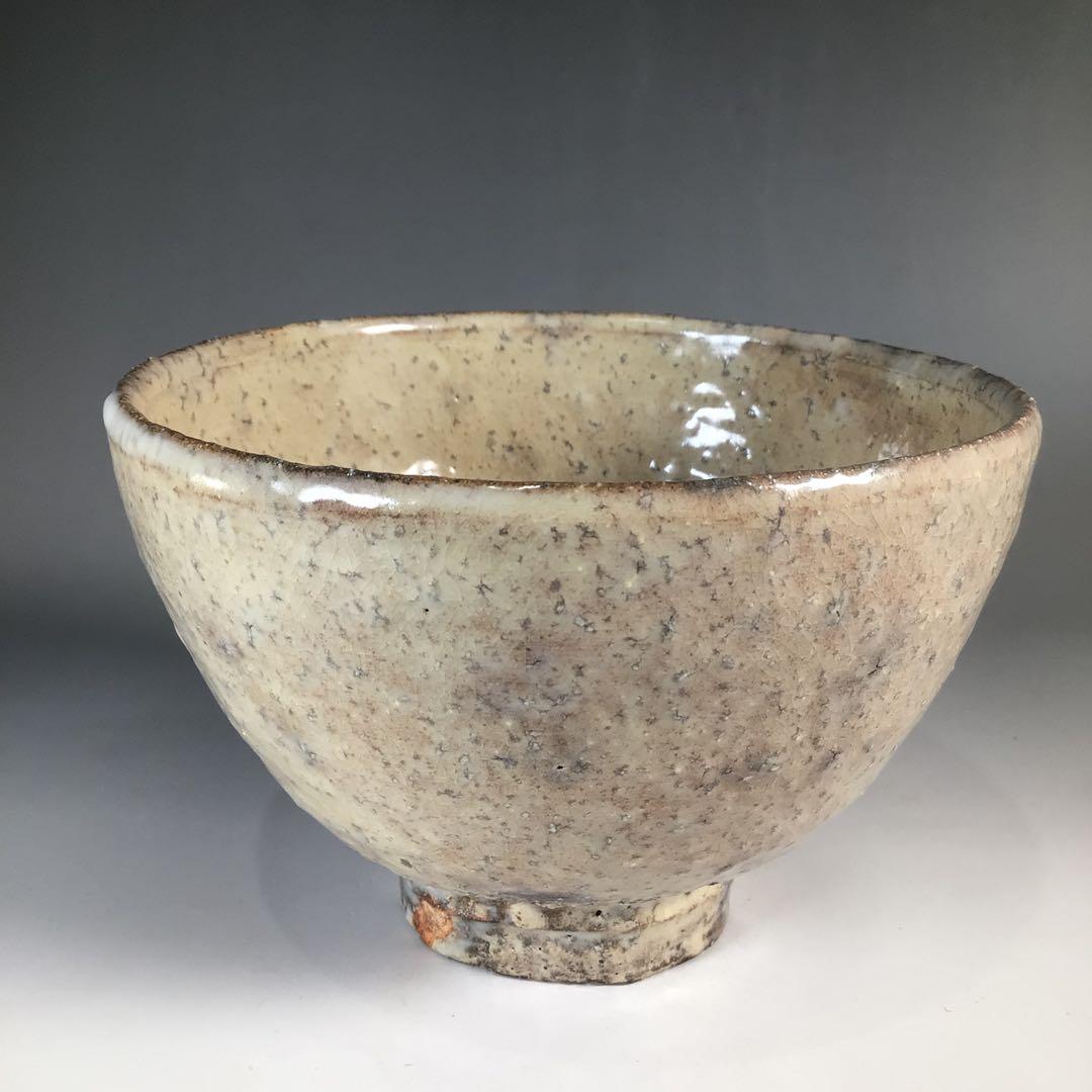 N321 茶碗 『萩焼』『大華山 納富晋造』 抹茶碗 共箱 茶道具