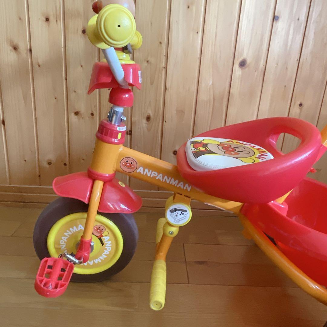 概ね美品】それいけ！アンパンマン 三輪車 押し棒付き M&M 1.5歳から