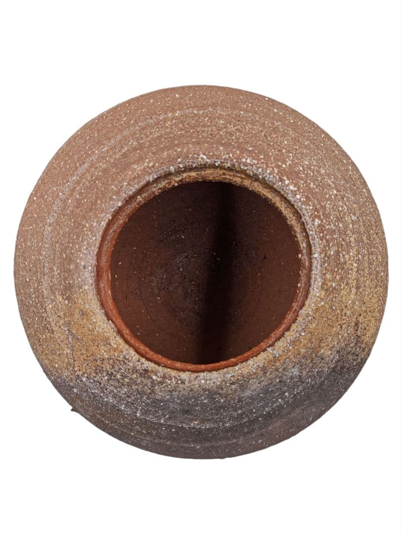 太田實】『信楽 大壷』在印 桐共箱 真作保証 花器 花瓶 壺