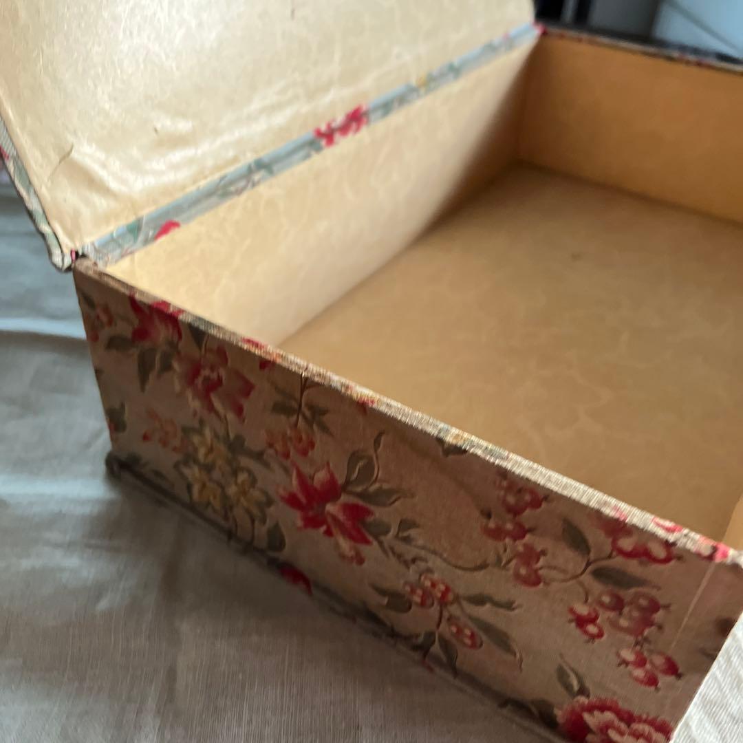 フランスアンティーク カルトナージュ 花柄 箱