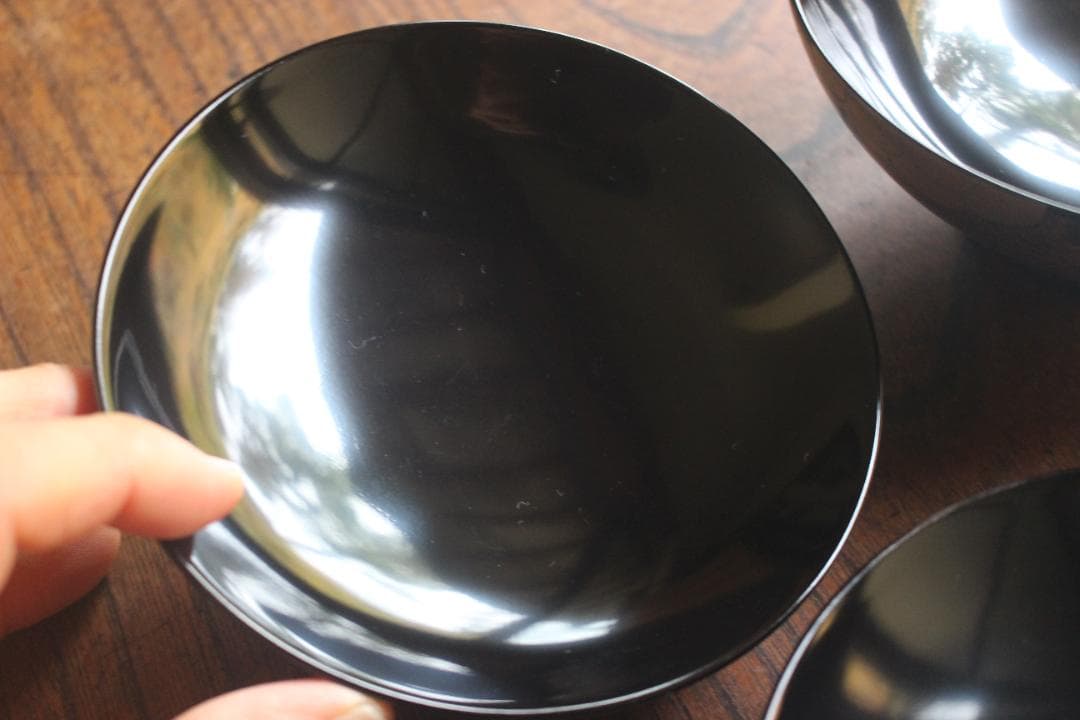 専用！上質黒漆に極上菊詰沈金蒔絵のお椀3点（検輪島塗蒔絵椀雑煮椀