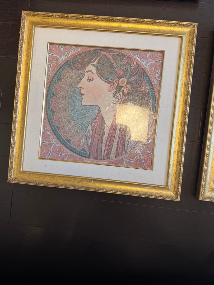 アールヌーボー 女性像 4点セット