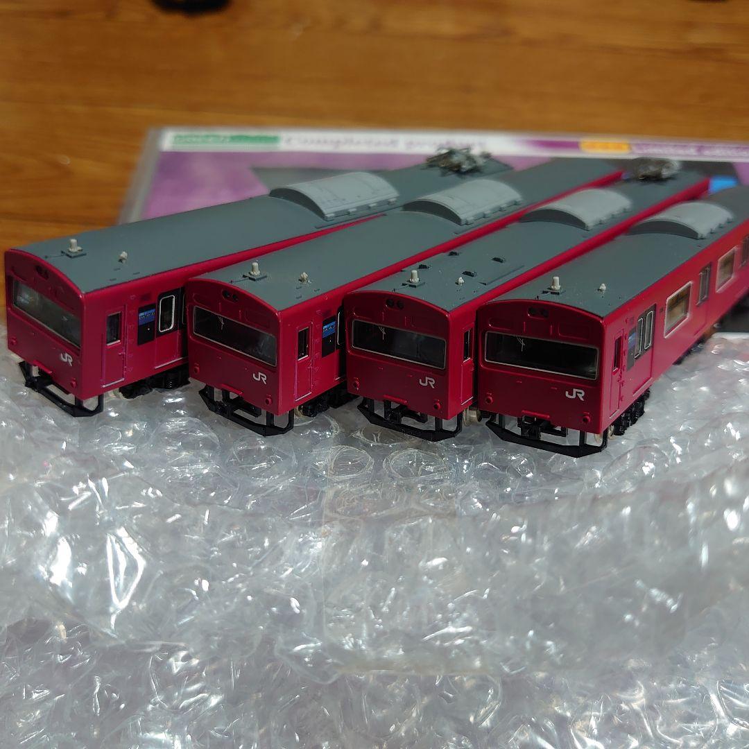 鉄道模型 31512 JR103系3500番台播但線（台車黒）4両編成 動力付き