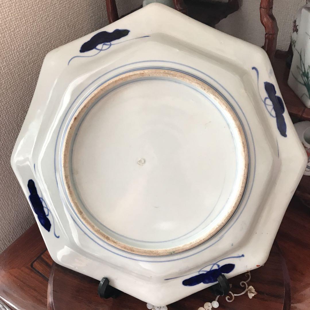 古伊万里　古美術　赤絵　飾り皿　観賞皿　年代品