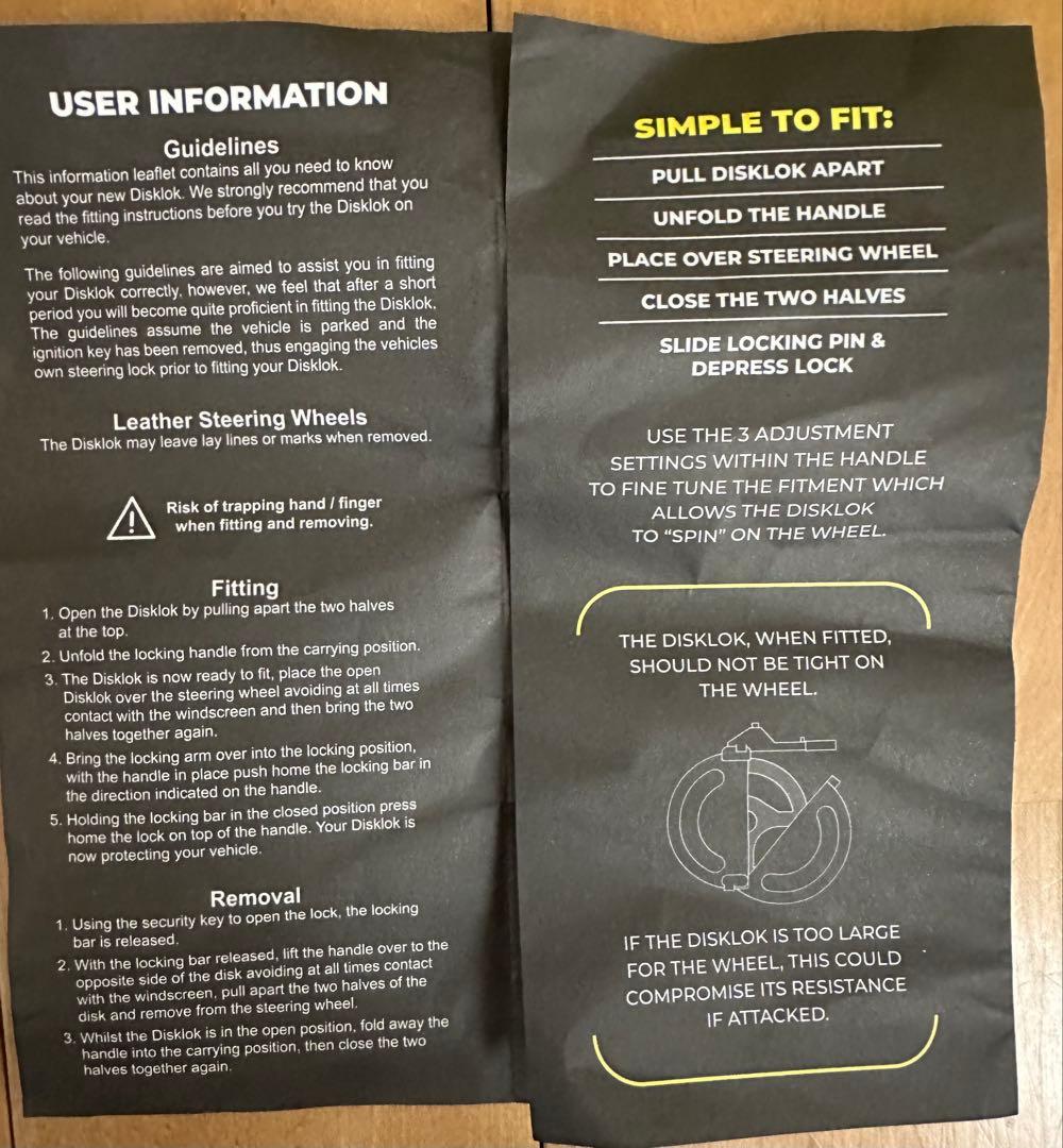 disklok ホイールロック Sサイズ