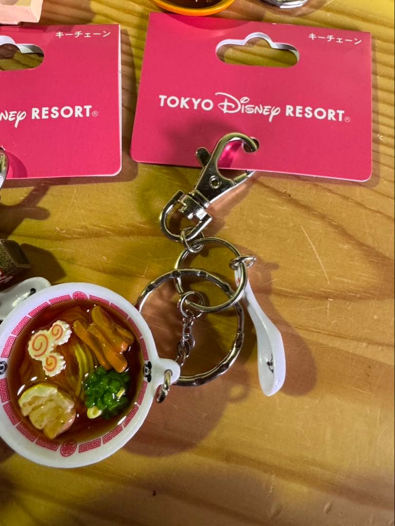 s2062 ディズニー リゾート キーチェーン 中華 和食 未使用 6点