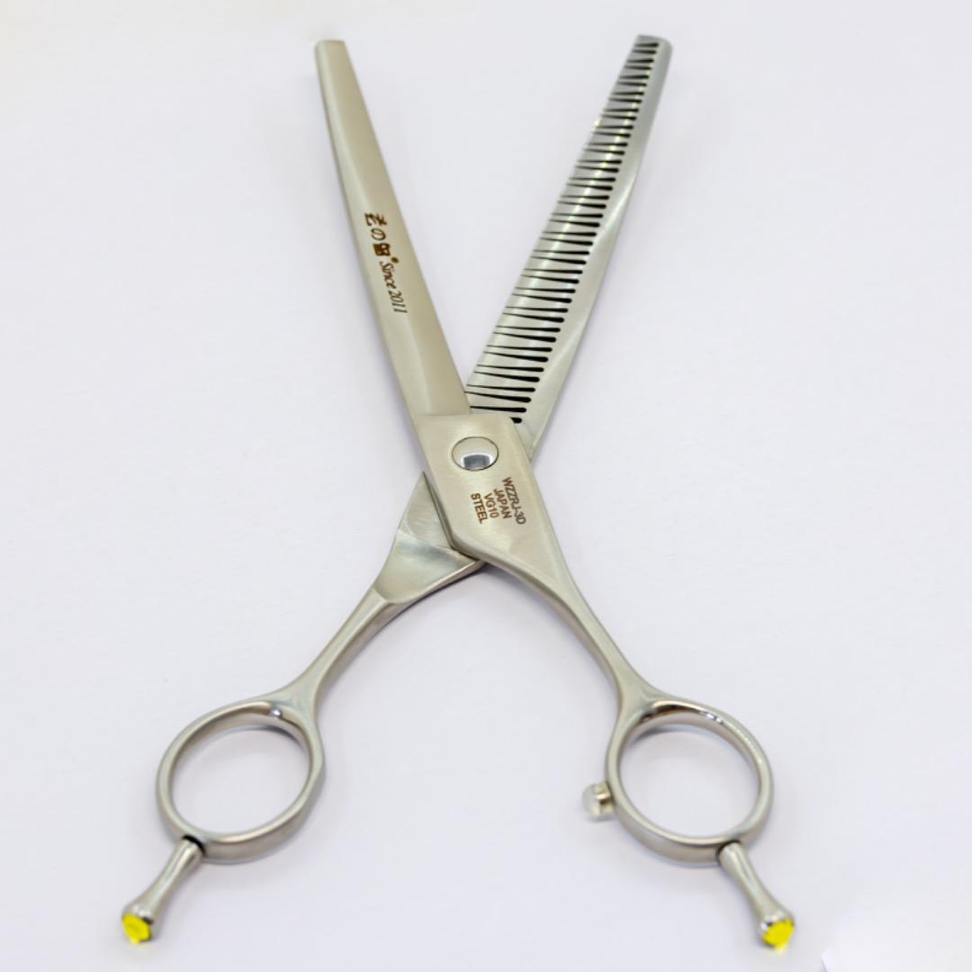 7インチ3Dグラデーションブレンディングシザーvg10 コバルト