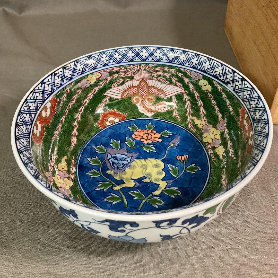 源右衛門】古伊万里の伝統日本の銘窯源右衛門作染付花鳥図小鉢五客揃