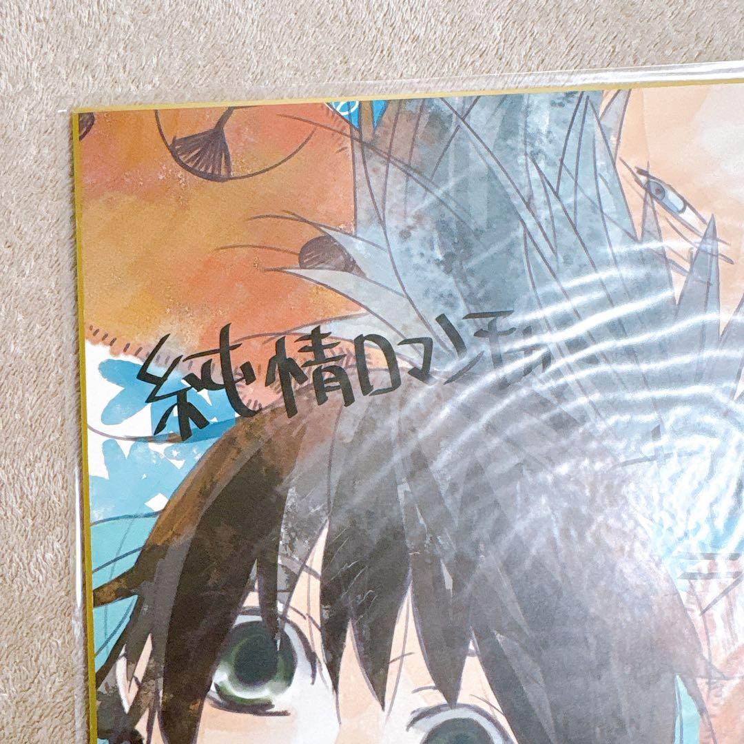 純情ロマンチカ　複製サイン入り色紙　中村春菊