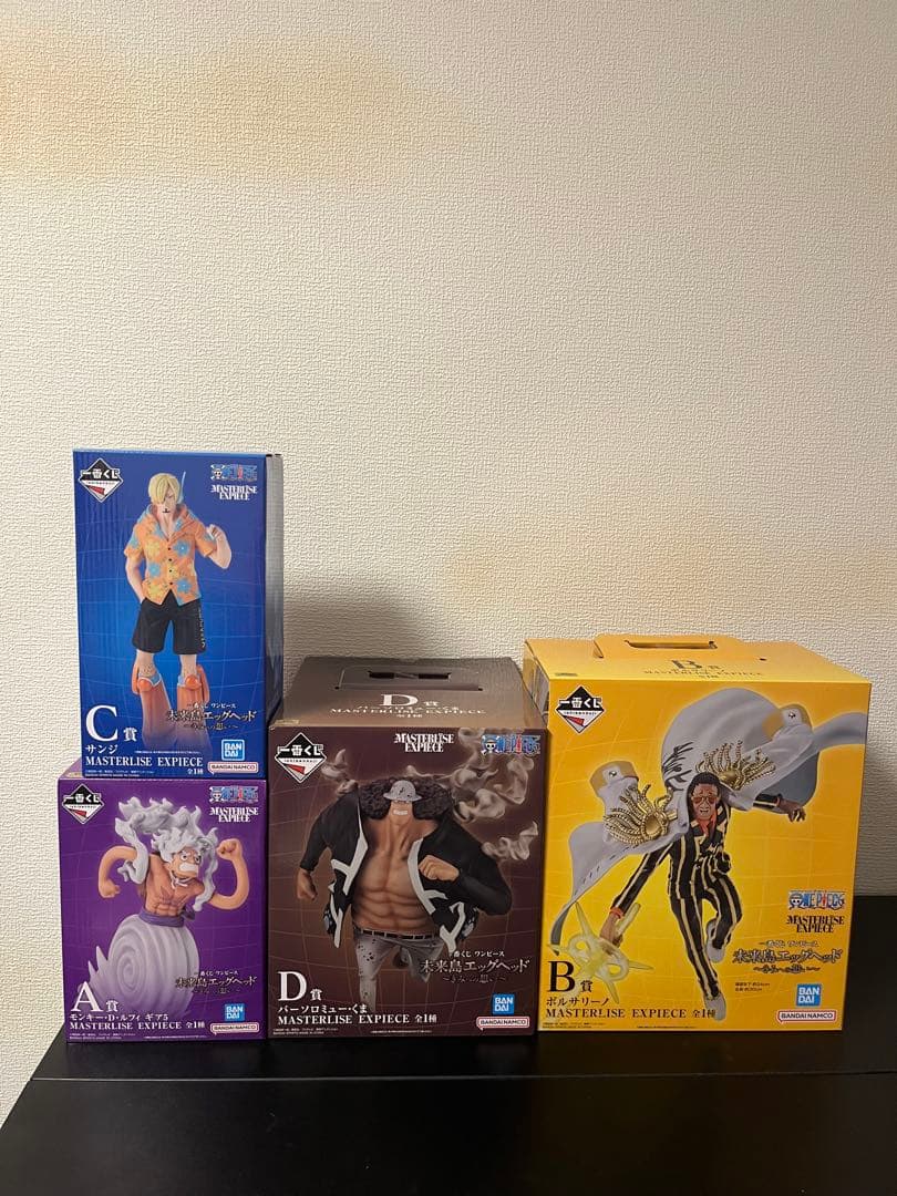 ワンピース未来島エッグヘッド一番くじ4体セット！