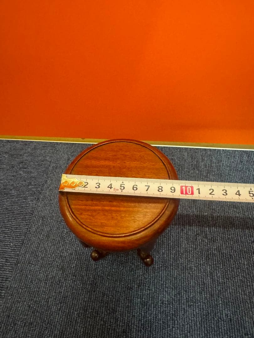 1623 花梨唐木天然木ミニ花台飾台香炉台中国美術