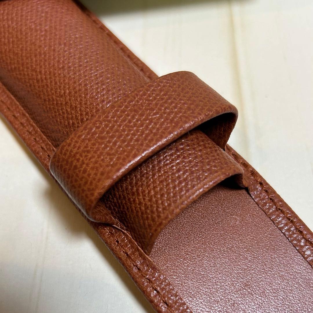 ロレックスROLEX レザーペンケースブラウンノベルティ未使用美品