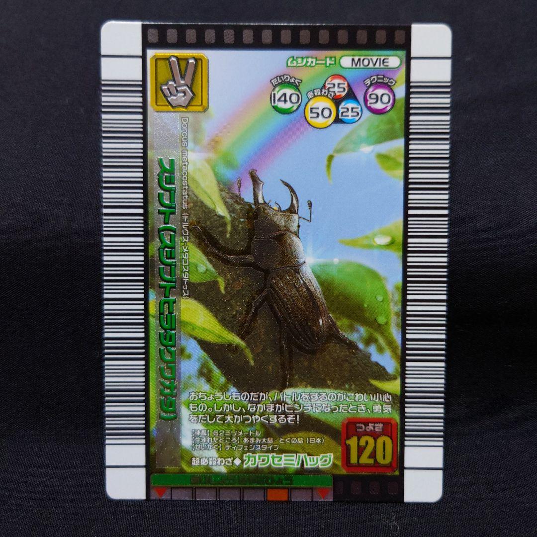 ☆【非売品】ムシキング スジブト（スジブトヒラタクワガタ） 3種3枚