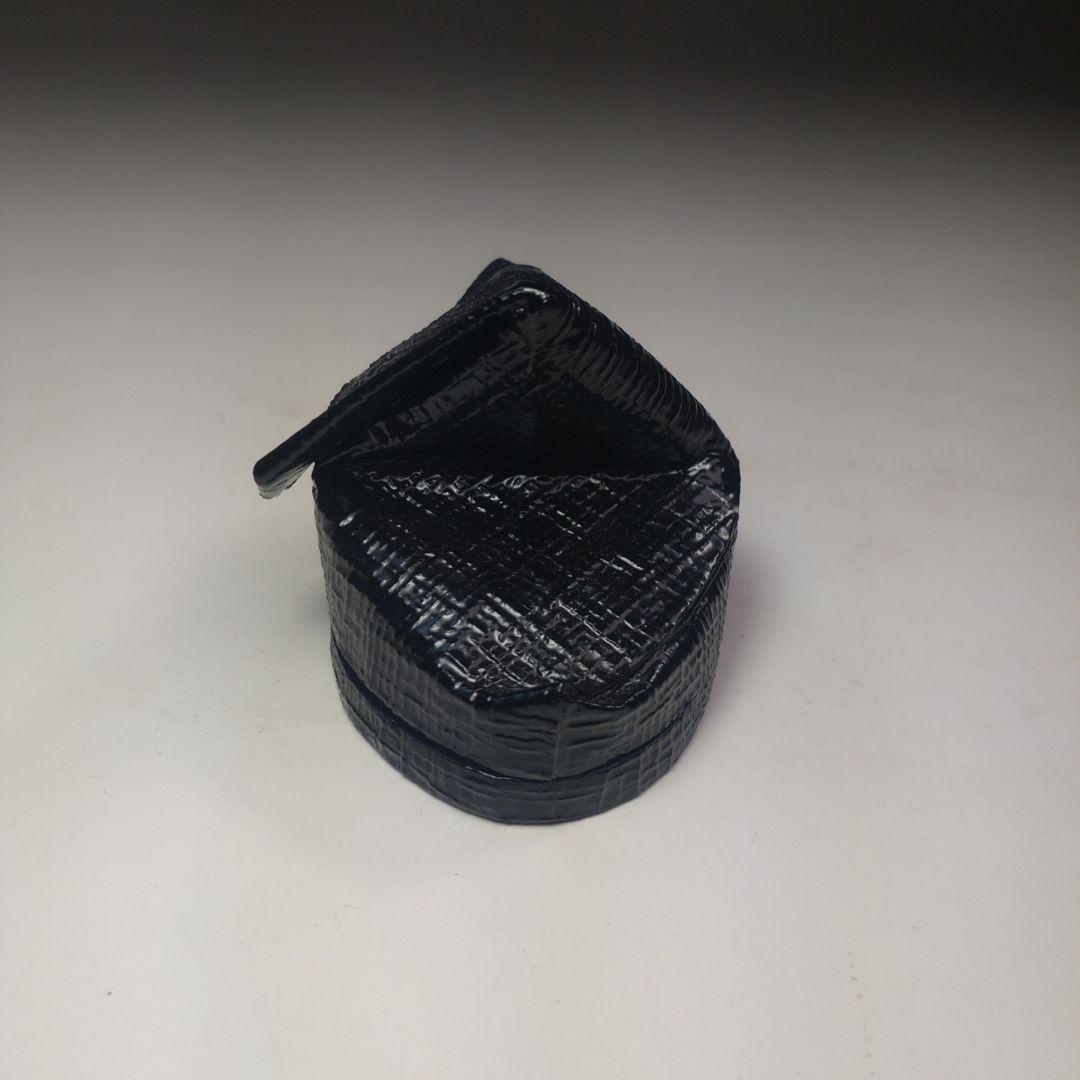 イ244 香合『畦地喜山』『源氏鳥帽子 香合 共箱 漆塗』茶道具