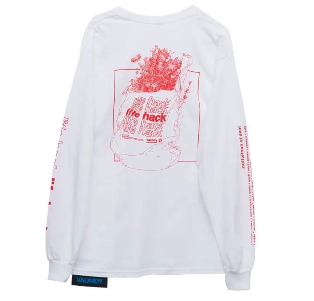Vaundy ロンT life hack ホワイト Mサイズ 白 ロングTシャツ