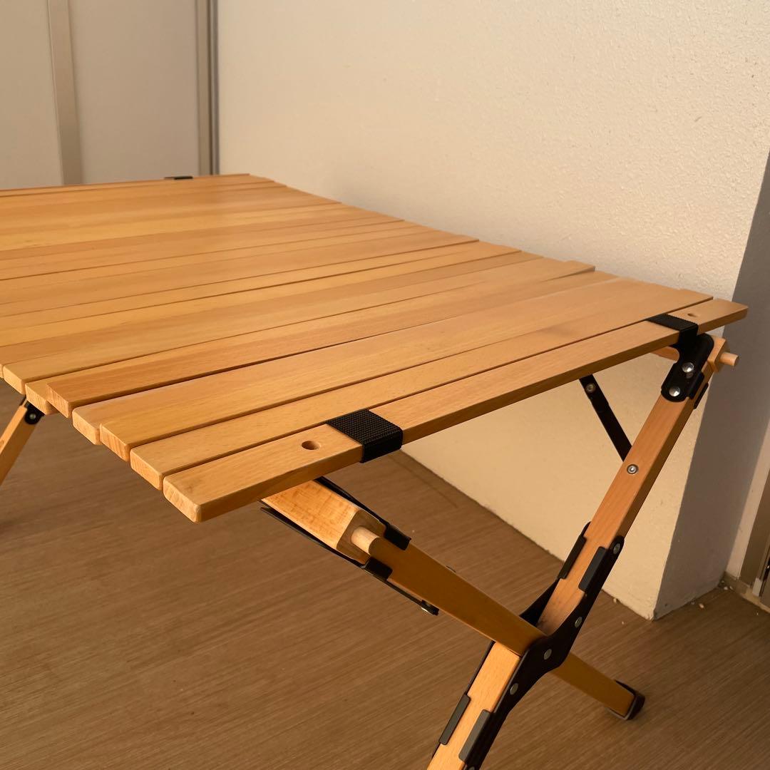 【室内使用美品】ハイランダー ウッドロールトップテーブル90 & ペアマグ特典付 Amazon.co.jp: Hilander(ハイランダー) ウッドロールトップテーブル2