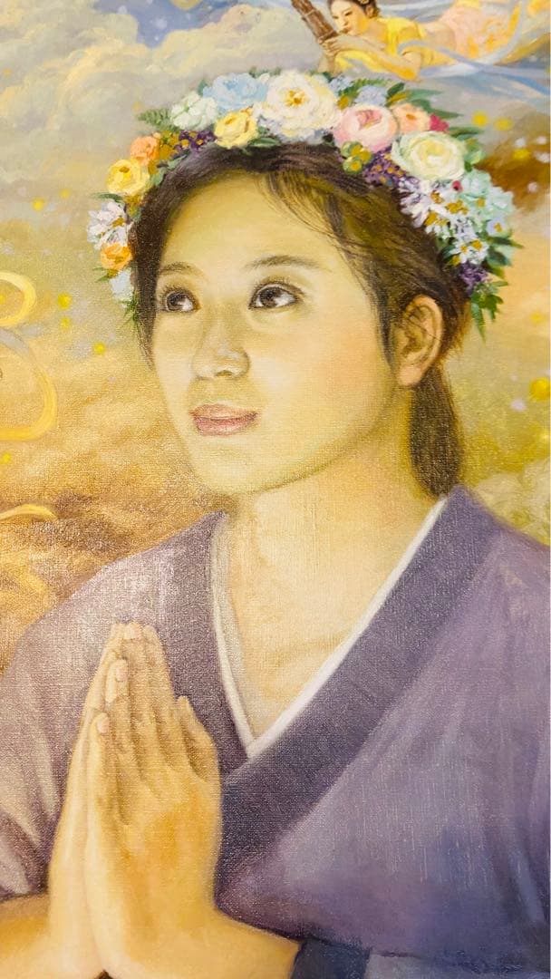 値下げ】「極楽」 絵画 米海翔作 2017年 値下げ】「極楽」 絵画 米海翔作