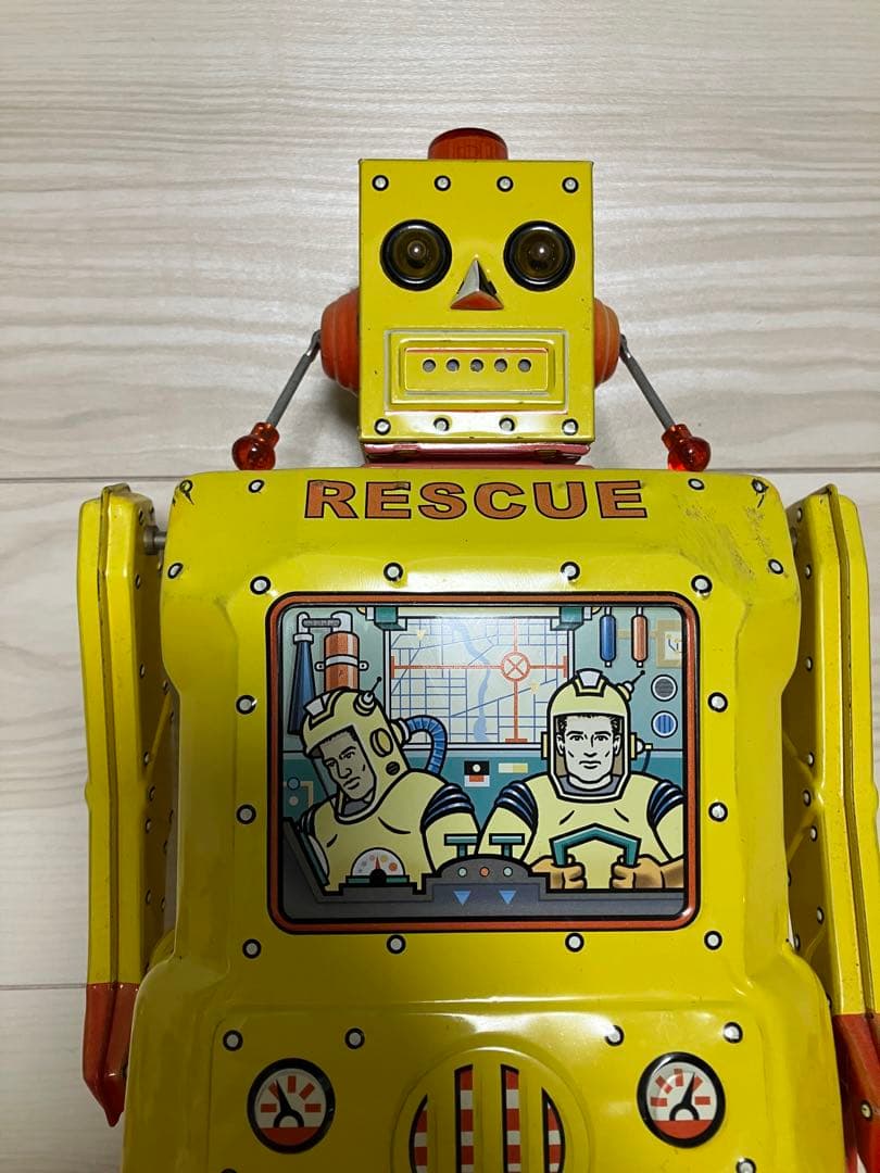 ブリキ ロボット R-1 昭和レトロ レスキューロボ