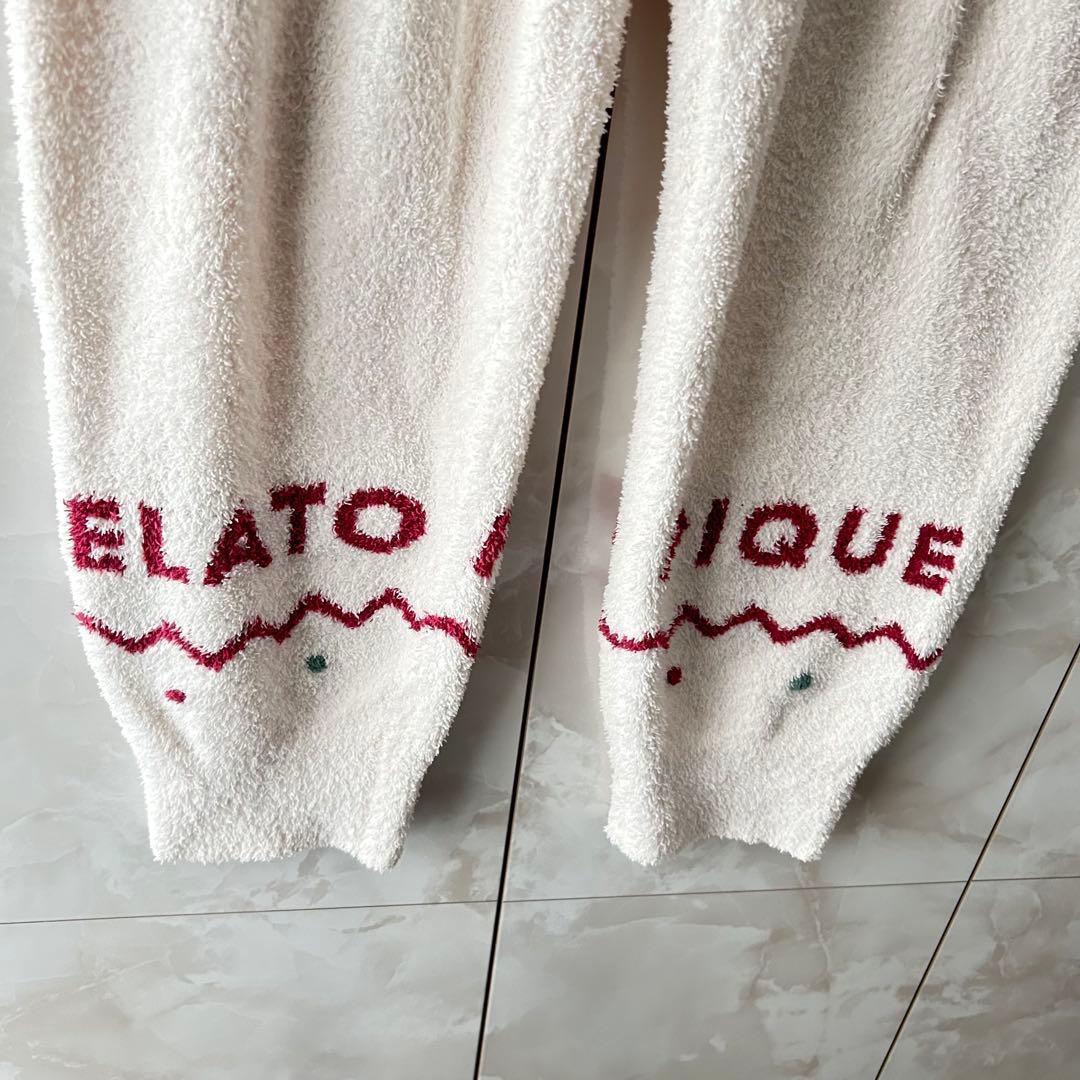 ジェラートピケHOLIDAYクマ柄ノルディックジャガードプルオーバー　パンツ　F