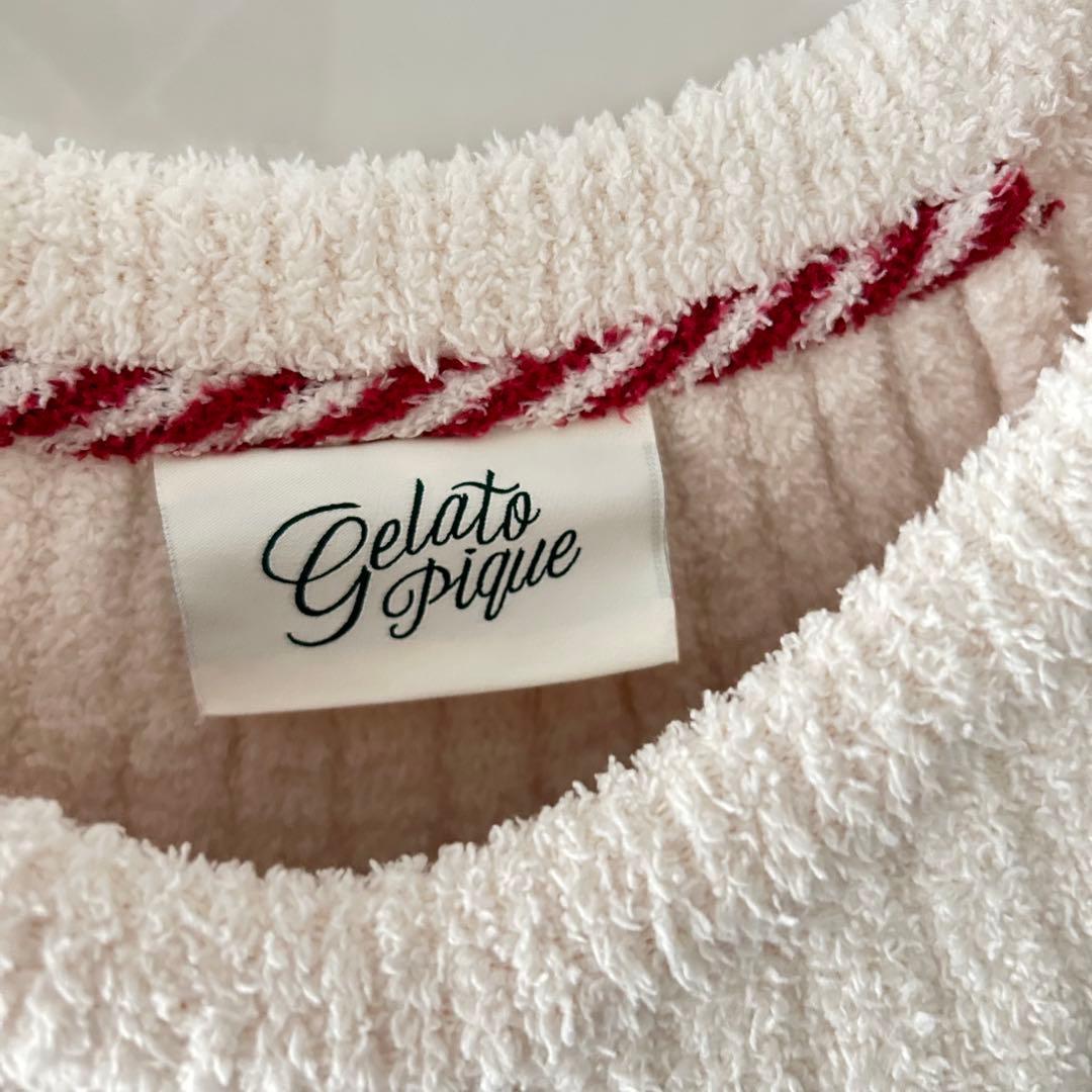 ジェラートピケHOLIDAYクマ柄ノルディックジャガードプルオーバー　パンツ　F