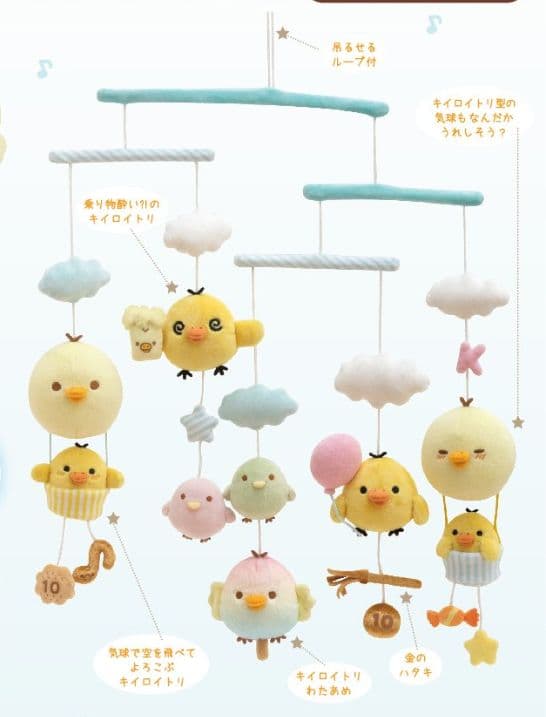 限定品☆リラックマストア キイロイトリランド2019年＊キイロイトリモビール 東京駅一番街 東京キャラクターストリート「いちばんプラザ」に